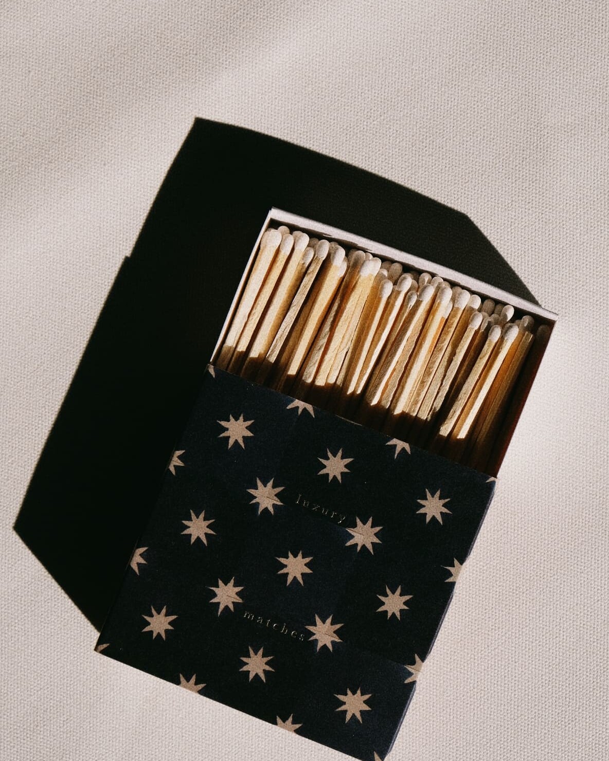Zápalky Archivist Navy Star Tile Matches